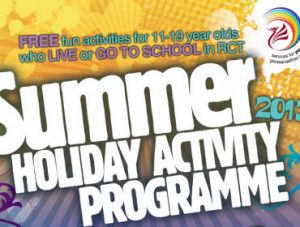 SUMMER HOLIDAY ACTIVITY PROGRAMME 2013
